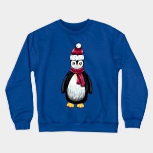 Santa Hat Penguin Crewneck Sweatshirt